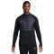 Sudadera Therma-Fit Academy Winter Warrior Dril Top Black-Anthracite-Reflective Silver
